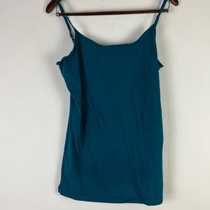 Indigo Tank Top Size XL Dark Turquoise Blue